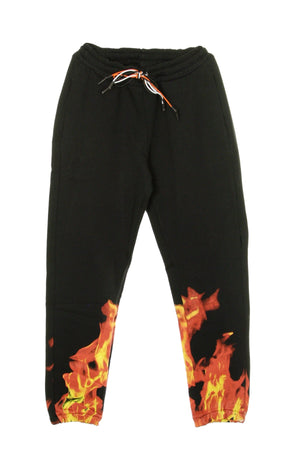 IHS Pantalone Tuta Leggero Uomo Flames Black da uomo