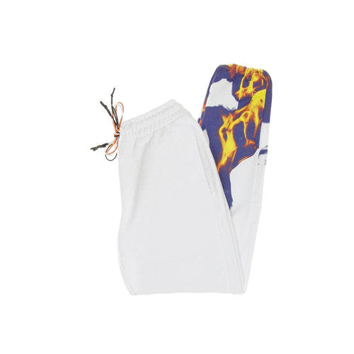 IHS Pantalone Tuta Leggero Uomo Multi Flames White da uomo