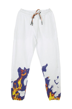 IHS Pantalone Tuta Leggero Uomo Multi Flames White da uomo