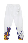 IHS Pantalone Tuta Leggero Uomo Multi Flames White da uomo
