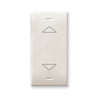 Domus S44 Commutatore 2 Pulsanti 1P 10AX 250V Bianco Lucido