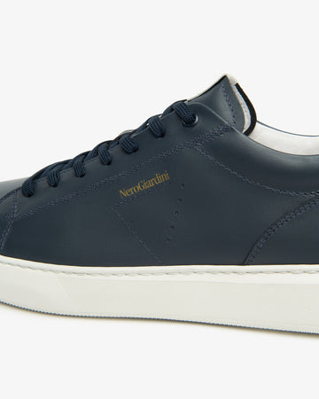 Nero Giardini sneakers uomo in pelle blu E601160U207