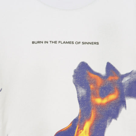 IHS Felpa Leggera Girocollo Uomo Multi Flames White da uomo