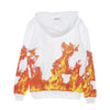 IHS Felpa Leggera Cappuccio Uomo Flames White da uomo