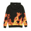 IHS Felpa Leggera Cappuccio Uomo Flames Black da uomo