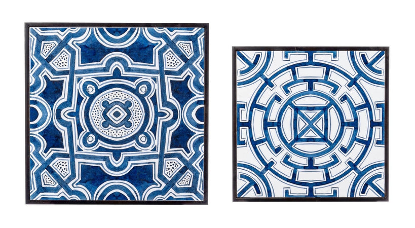 Tavolini "Neapolis" struttura in acciaio piano in MDF per arredamento set da 2