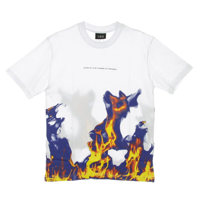 IHS Maglietta Uomo Multi Flames White da uomo