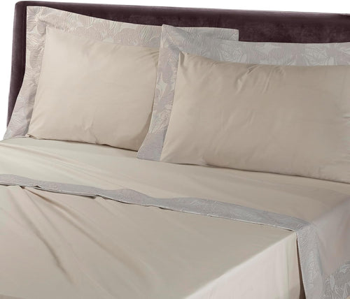 FIRENZE COLLEZIONE MON AMOUR ELEGANTE COMPLETO LENZUOLA MATRIMONIALE MISURA MAXI IN COTONE