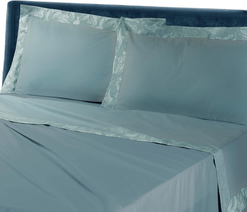 FIRENZE COLLEZIONE MON AMOUR ELEGANTE COMPLETO LENZUOLA MATRIMONIALE MISURA MAXI IN COTONE