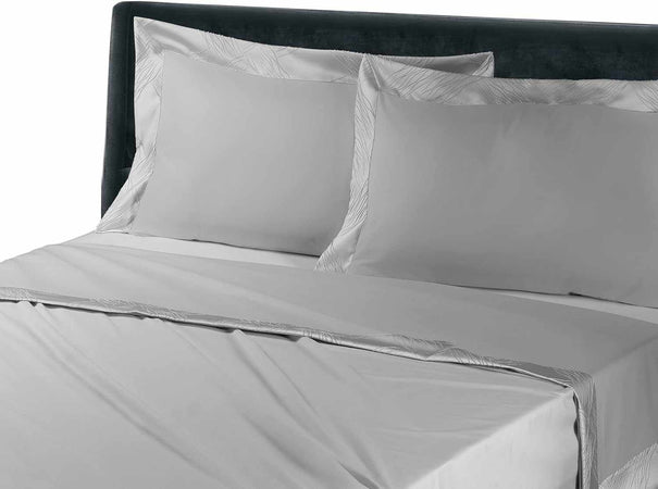 NAPOLI COLLEZIONE MON AMOUR ELEGANTE COMPLETO LENZUOLA MATRIMONIALE MISURA MAXI IN COTONE