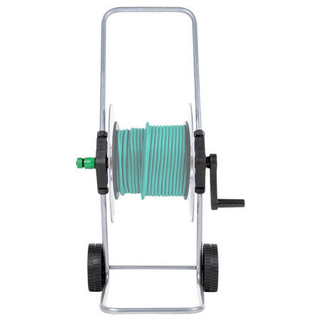 Carrello Avvolgitubo per Tubo Flessibile 50 m 1/2" o 35 m 3/4" in Acciaio