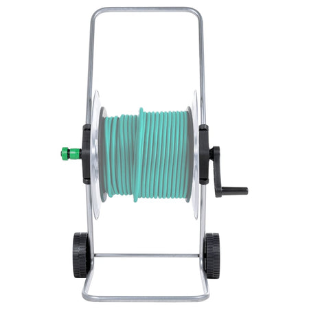 Carrello Avvolgitubo per Tubo Flessibile 80 m 1/2" o 50 m 3/4" in Acciaio