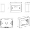 Scatola Universale IP40 per Minicanali 3 Moduli Bianco