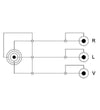 Cavo audio Video Videocamera - 3RCA a 1 Jack 3.5 mm 1,5 Mt