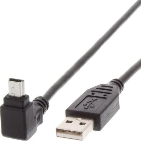 Cavo USB 2.0 A maschio/mini B maschio 90&deg 1,8 m Nero