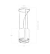 Cappa a Isola Sospesa con diametro da 25 cm in acciaio inox Elica 64714985-1