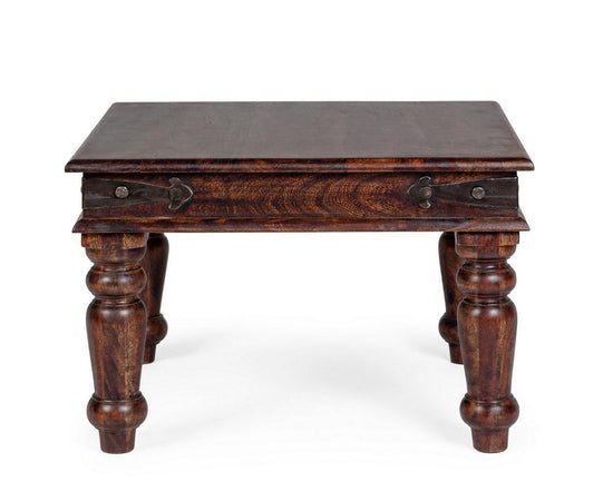 Tavolino "Jaipur" in legno di acacia massiccio per arredamento