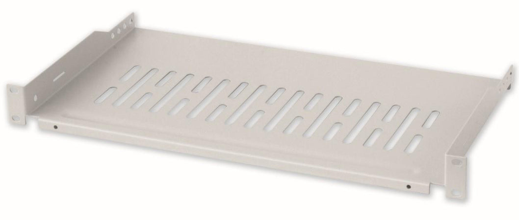 Mensola per Rack 19'' 255 mm 1U Grigia 2 punti