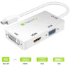 Adattatore 3 in 1 Mini DisplayPort 1.2 (Thunderbolt) a HDMI/DVI/VGA