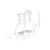 Twin ix/f 90 cappa isola sospesa Elica 65414590A