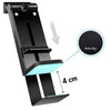 Supporto Porta Smartphone 4,7–6,9'' con Rotazione 360° Nero