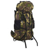 Zaino da Trekking Verde Mimetico 100 L in Tessuto Oxford Idrorepellente