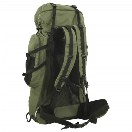 Zaino da Trekking Verde Militare 100 L in Tessuto Oxford