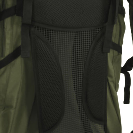 Zaino da Trekking Verde Militare 100 L in Tessuto Oxford