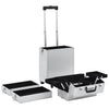 Valigia Trolley Professionale in Argento Alluminio Porta Cosmetici Make Up