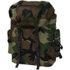 Zaino Stile Militare 65 L Idrorepellente cin Fibbie Robuste Mimetico