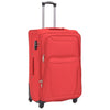 Set di Valigie Trolley 3 pezzi Morbide Tessuto Oxford rivestito in PVC Rosse