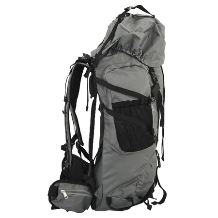 Zaino da Trekking Grigio 60 L in Tessuto Oxford