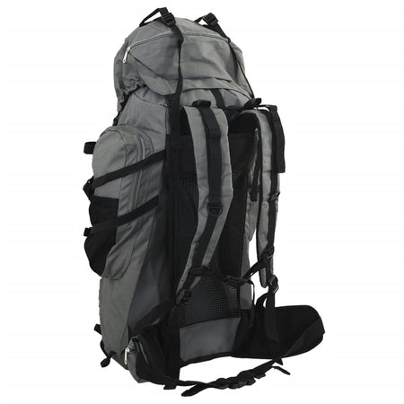 Zaino da Trekking Grigio 60 L in Tessuto Oxford