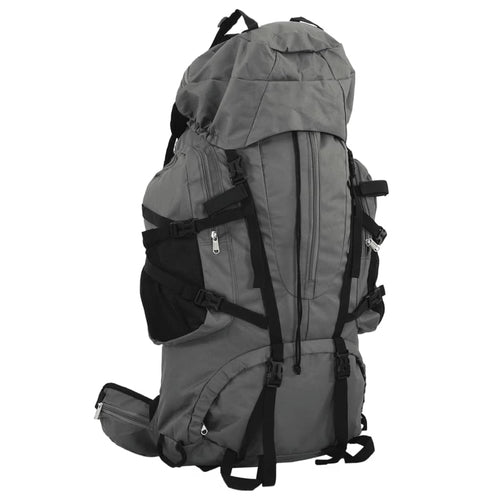 Zaino da Trekking Grigio 80 L in Tessuto Oxford  40 x 20 x 78 cm