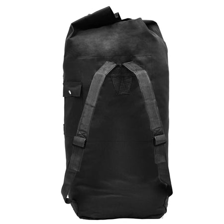 Borsone da Viaggio in Stile Militare 85 L 30 x 30 x 90 cm Nero