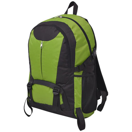 Zaino da Trekking Idrorepellente Design Versatile 40 L 32x22x 53 cm Nero e Verde