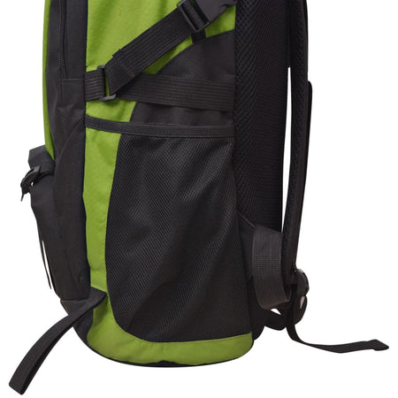 Zaino da Trekking Idrorepellente Design Versatile 40 L 32x22x 53 cm Nero e Verde