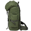 Zaino Stile Militare Idrorepellente con Fibbie robuste 65 L Verde Oliva