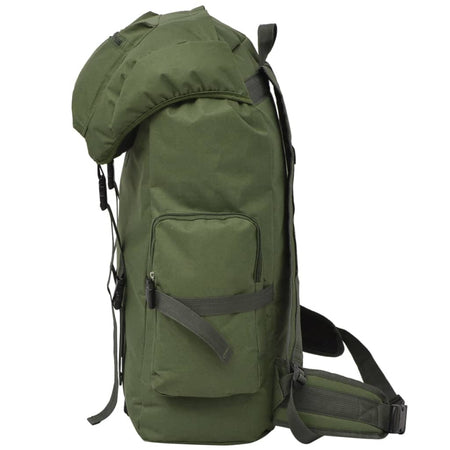 Zaino Stile Militare Idrorepellente con Fibbie robuste 65 L Verde Oliva