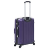 Set Trolley 3 Pezzi a Custodia Rigida in ABS Quattro Ruote Girevoli 360° Viola