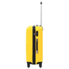 Set Trolley 3 Pezzi a Custodia Rigida in ABS Quattro Ruote Girevoli 360° Giallo