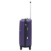 Set Trolley 3 Pezzi a Custodia Rigida in ABS Quattro Ruote Girevoli 360° Viola