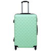 Set Valigie Trolley 2 Pezzi Custodia Rigida in ABS 4 Ruote Girevoli 360° Verde