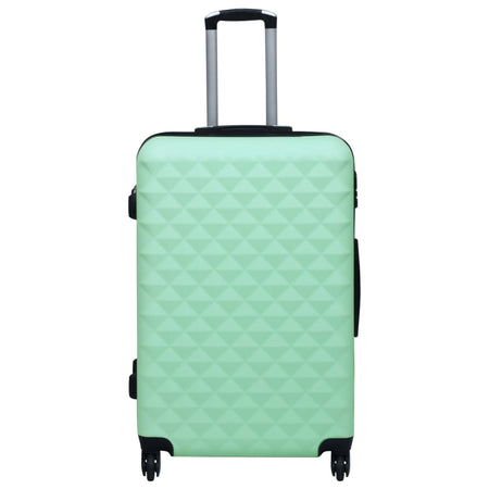 Set Valigie Trolley 2 Pezzi Custodia Rigida in ABS 4 Ruote Girevoli 360° Verde