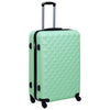 Set Valigie Trolley 2 Pezzi Custodia Rigida in ABS 4 Ruote Girevoli 360° Verde