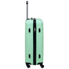 Set Valigie Trolley 2 Pezzi Custodia Rigida in ABS 4 Ruote Girevoli 360° Verde