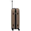 Set Valigie Trolley 2 Pezzi Custodia Rigida in ABS Quattro Ruote 360° Marrone