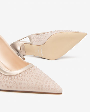 Nero Giardini slingback donna in velour col. femme E615431DE677