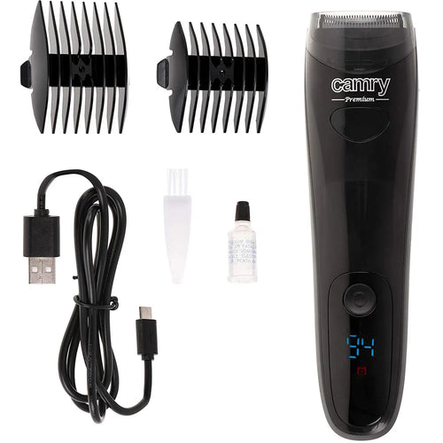 Rasoio Elettrico Taglia Capelli Trimmer con Aspirapeli USB Regola Barba Camry
