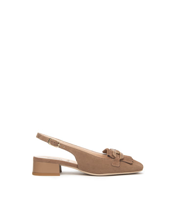 Nero Giardini slingback donna in velour col. mou E615501D442